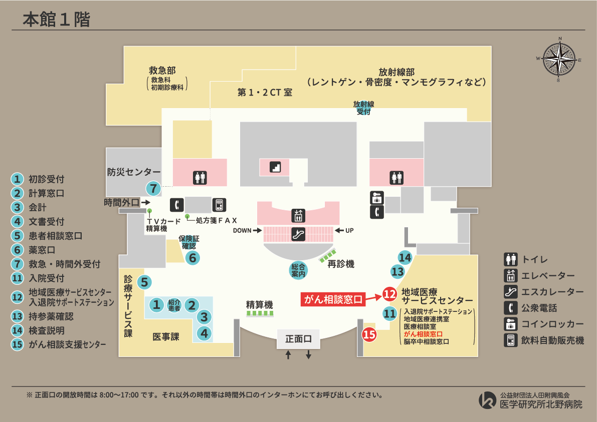 がん情報室の場所