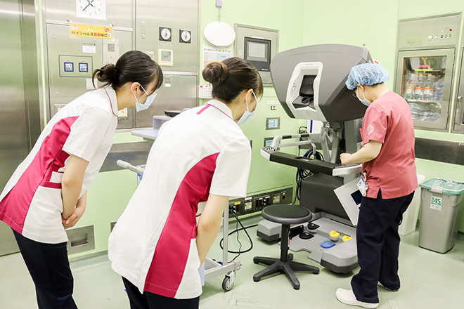 手術支援ロボット見学