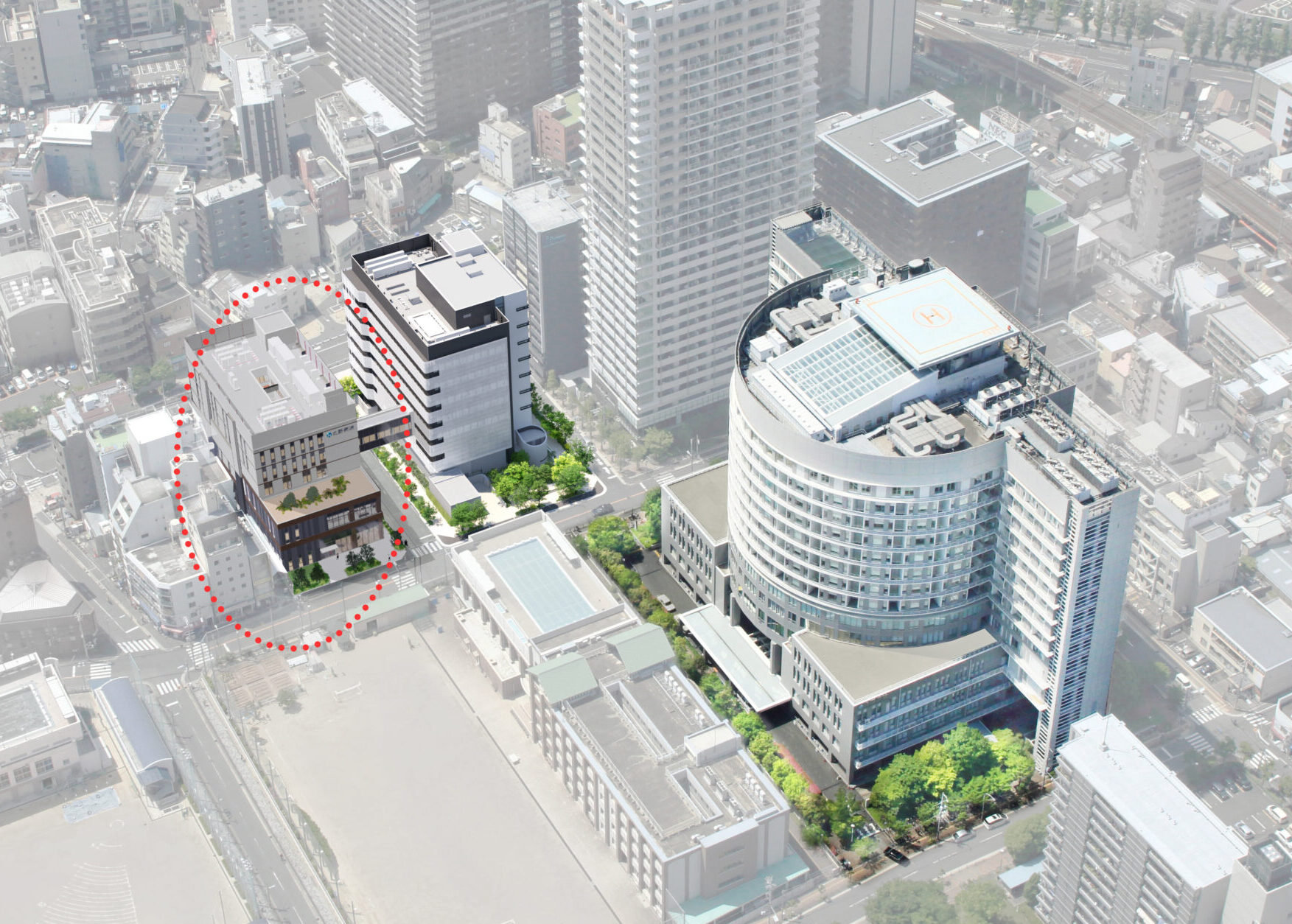 予防医学棟 建設予定場所