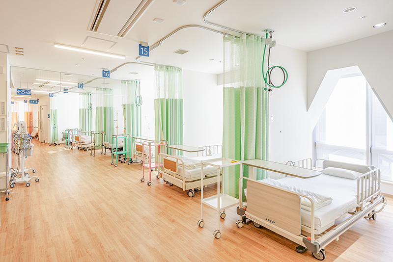 化学療法センターベッドルーム